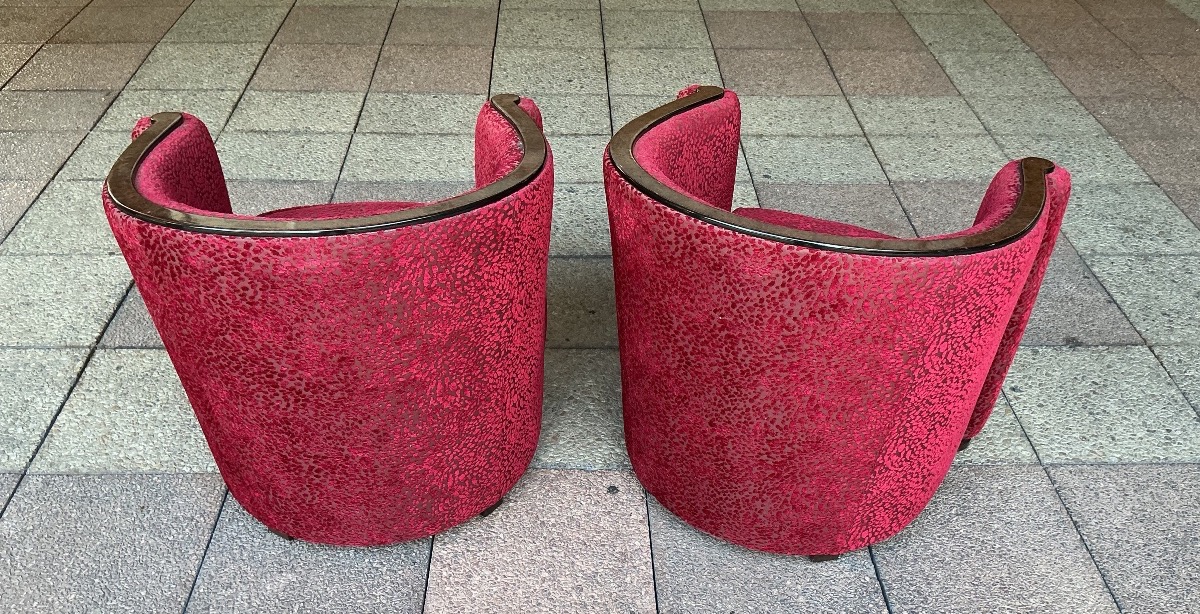 Une paire de fauteuils CLUB,  Art Déco.-photo-2
