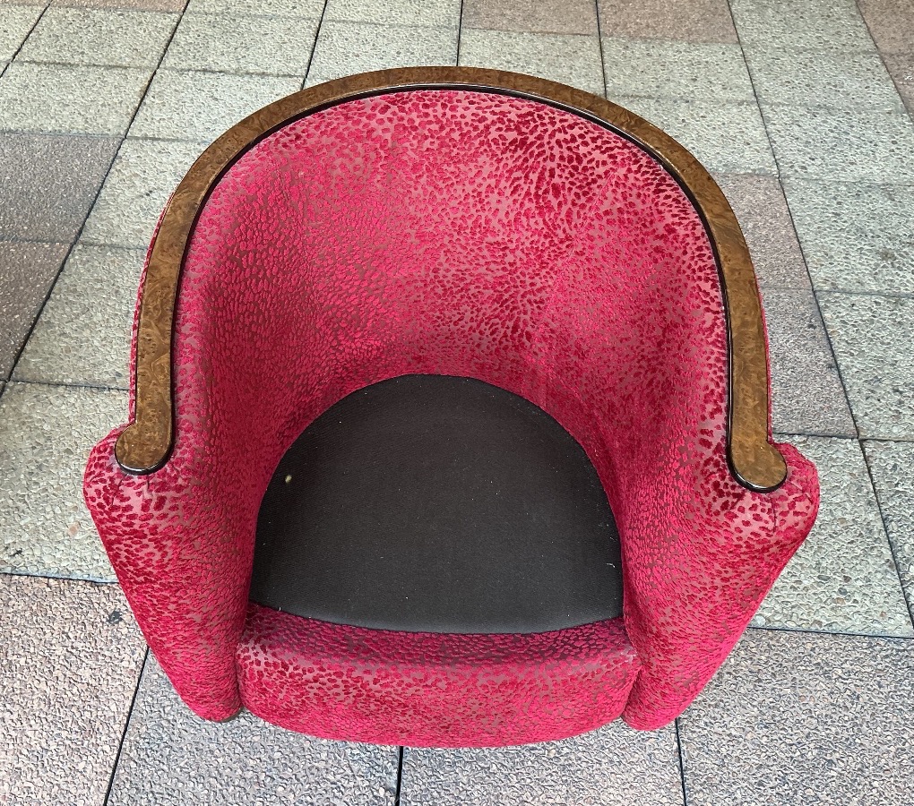Une paire de fauteuils CLUB,  Art Déco.-photo-3