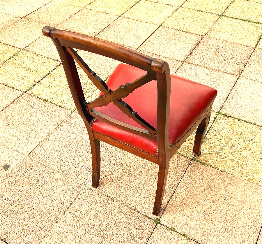 12 chaises en acajou.-photo-5
