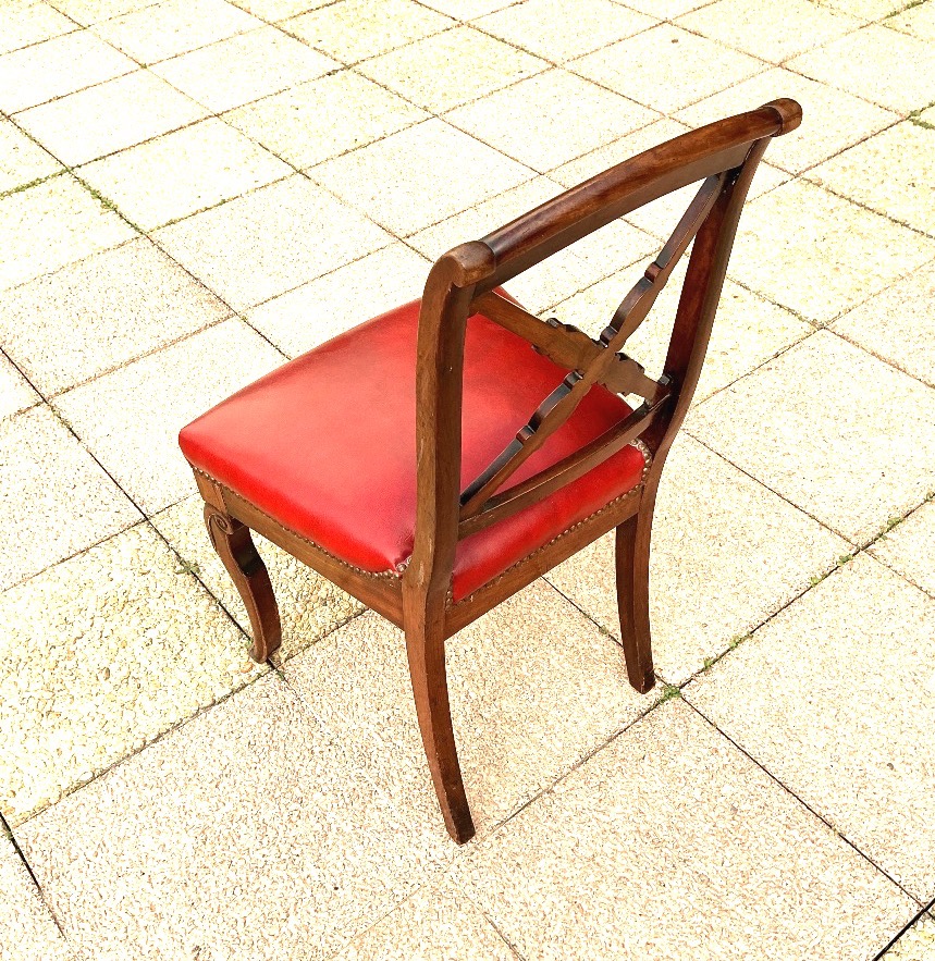 12 chaises en acajou.-photo-6