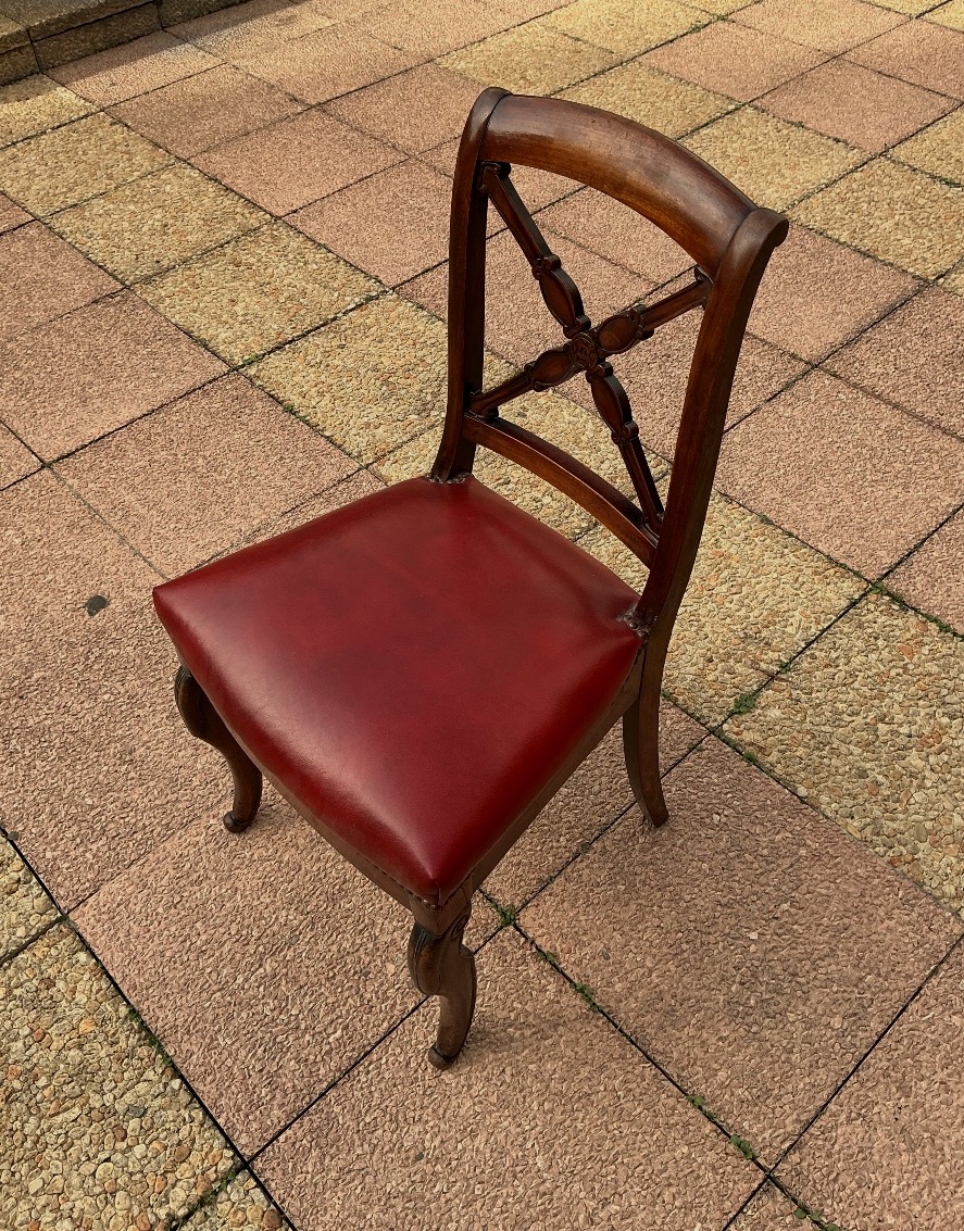 12 chaises en acajou.-photo-8