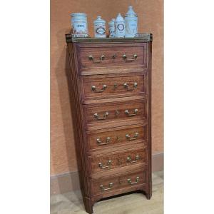 A Small, Stylish Louis XVI-style Chest Of Drawers.