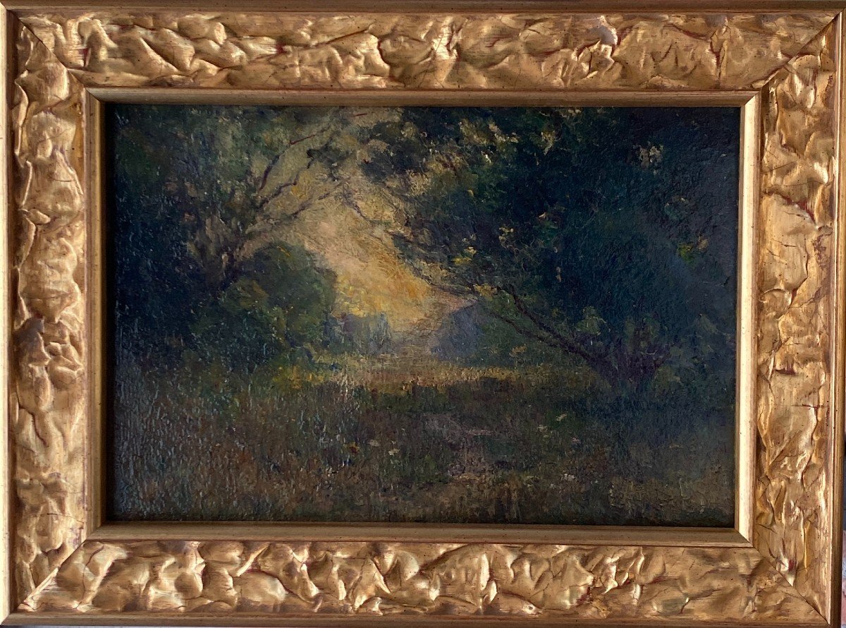 Huile sur panneau de bois