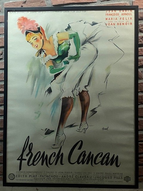 Affiche originale du film de Jean Renoir "French Cancan" (1955)-photo-3