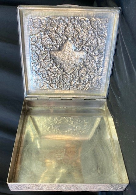Iranian Silver Cigarette Box-photo-2