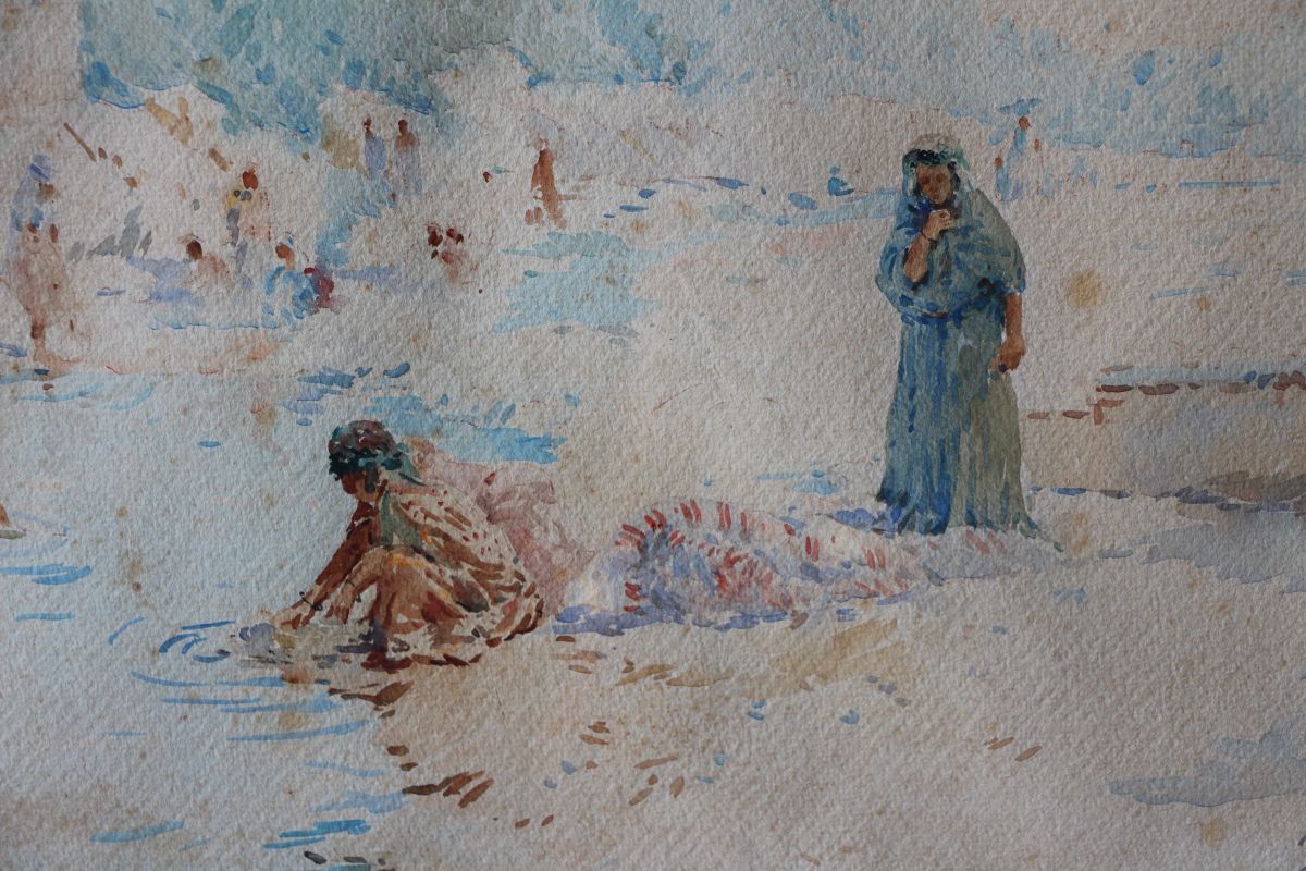 Watercolor From Gilbert Galland (1870-1956)-photo-2