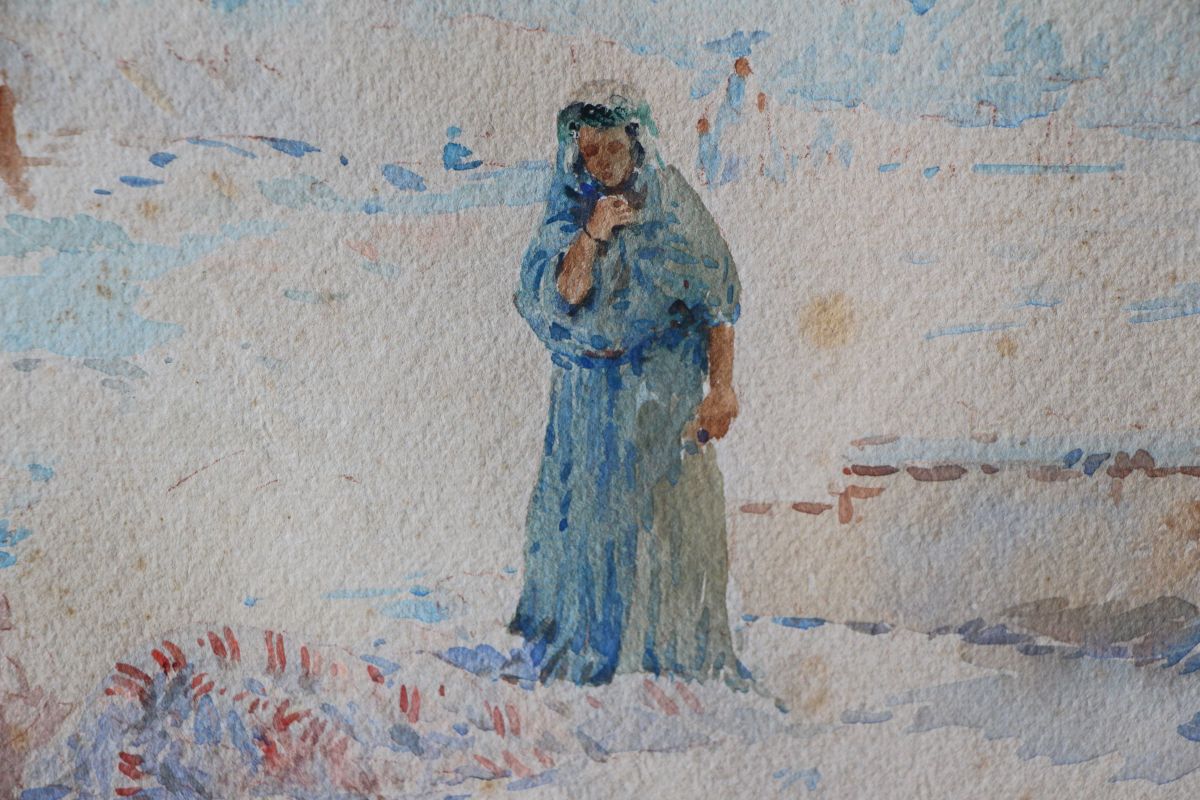Watercolor From Gilbert Galland (1870-1956)-photo-4
