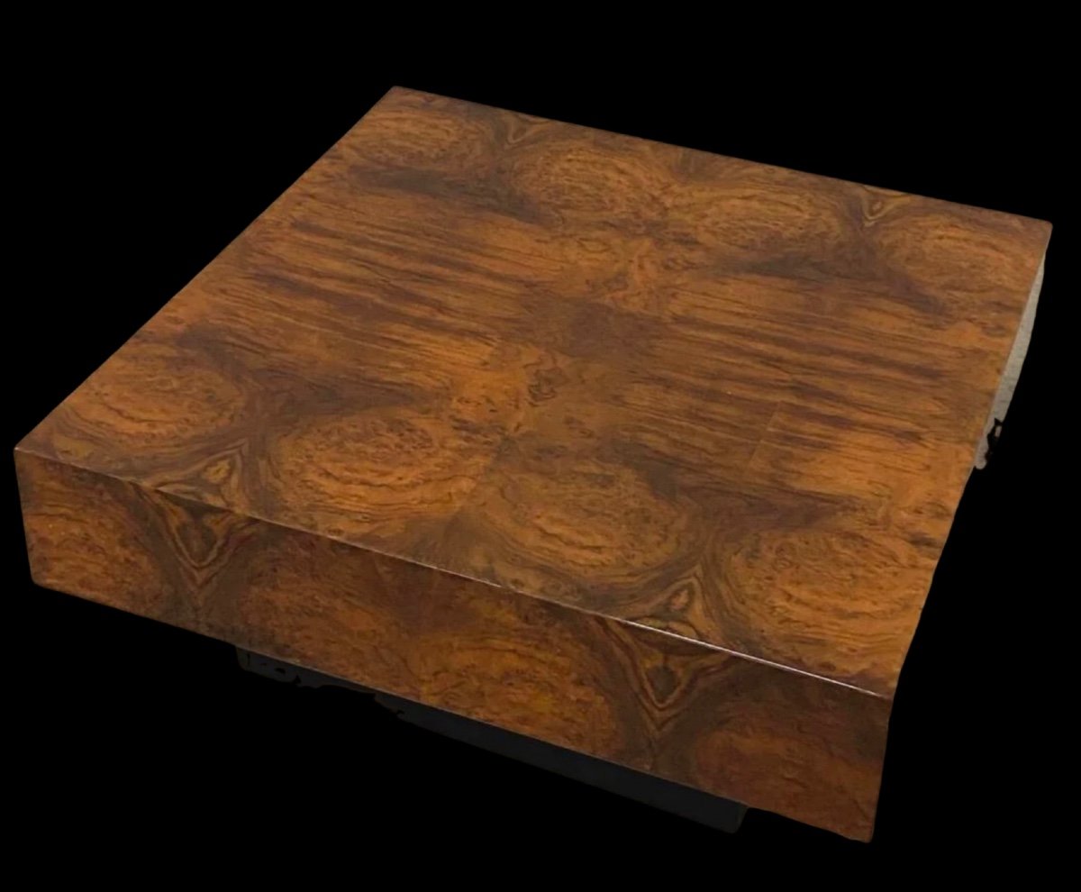 Table Basse Dans Le Goût De Willy Rizzo Circa 1970 -photo-2
