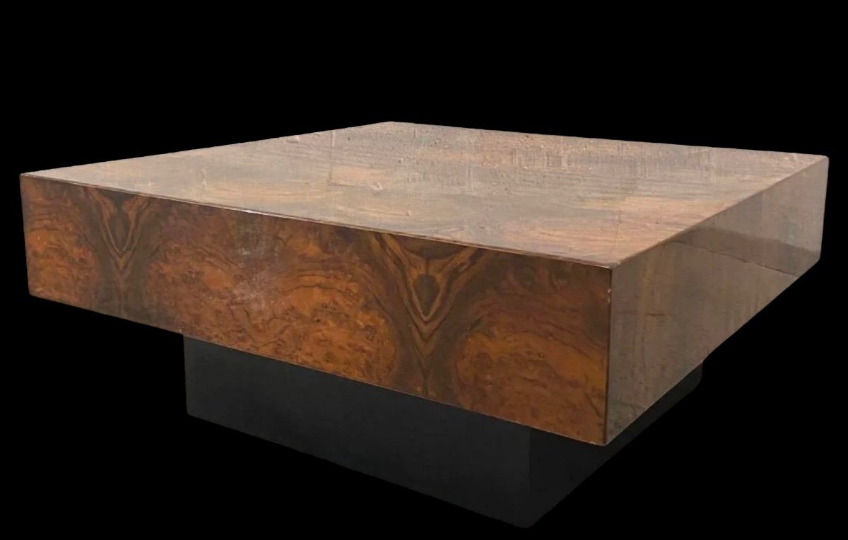 Table Basse Dans Le Goût De Willy Rizzo Circa 1970 