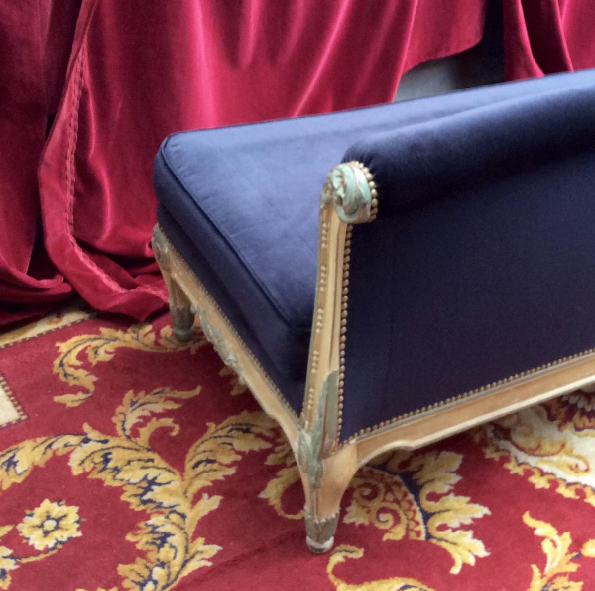 Méridienne De Style Louis XV Fin XIXÈme -photo-6