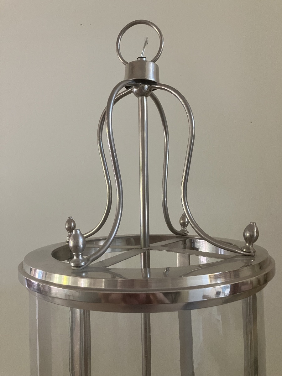 Grande Lanterne de hall en verre soufflé  -photo-3