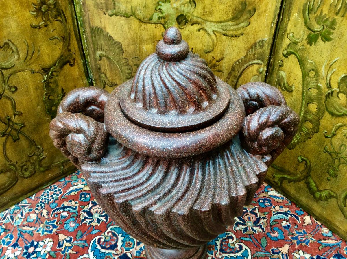 Vase Couvert Imitation Porphyre -photo-8