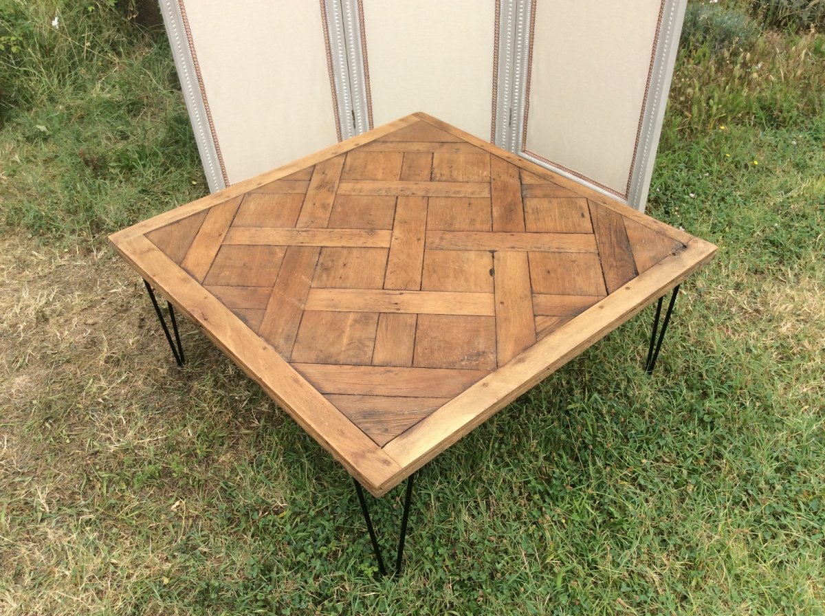 Coffee Table Parquet Versailles XVIII Eme-photo-4