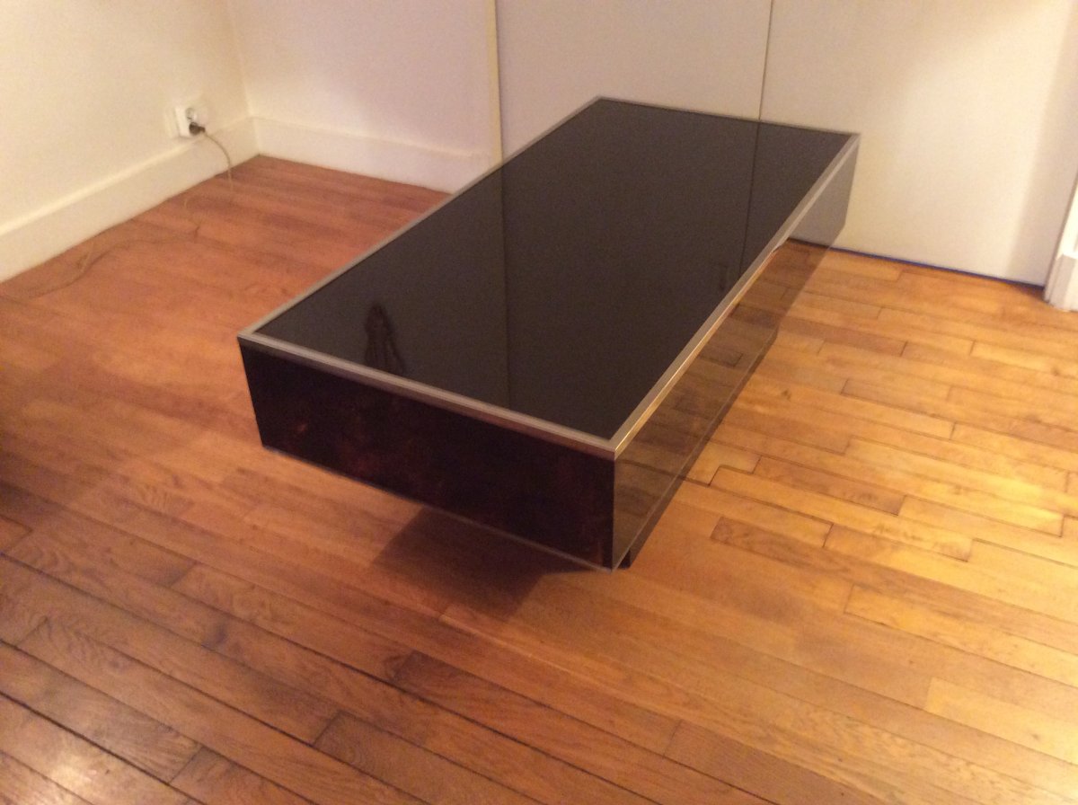 Table Basse Vintage Des Années 1970 par Éric Maville et JC Mahey. -photo-7