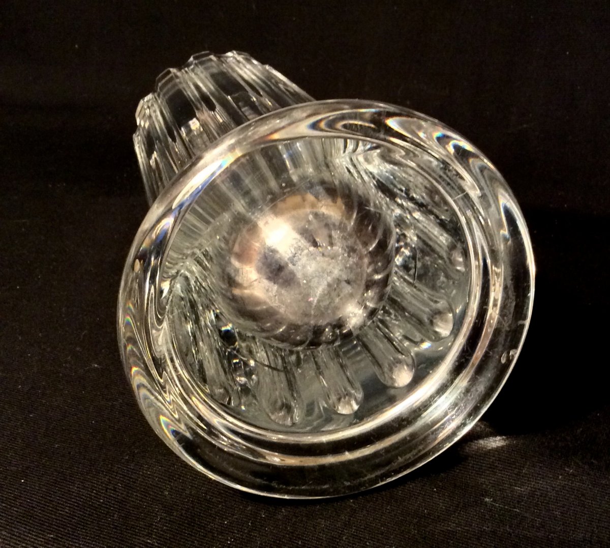 Vase En Cristal de DAUM En Forme De Colonne Tronquée -photo-6