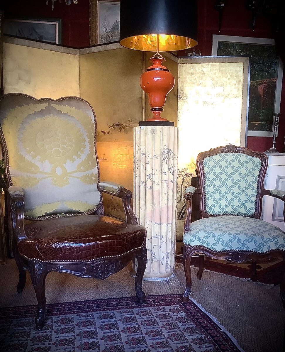 Regency Style Queen Armchair Circa Early XIX Eme-photo-3