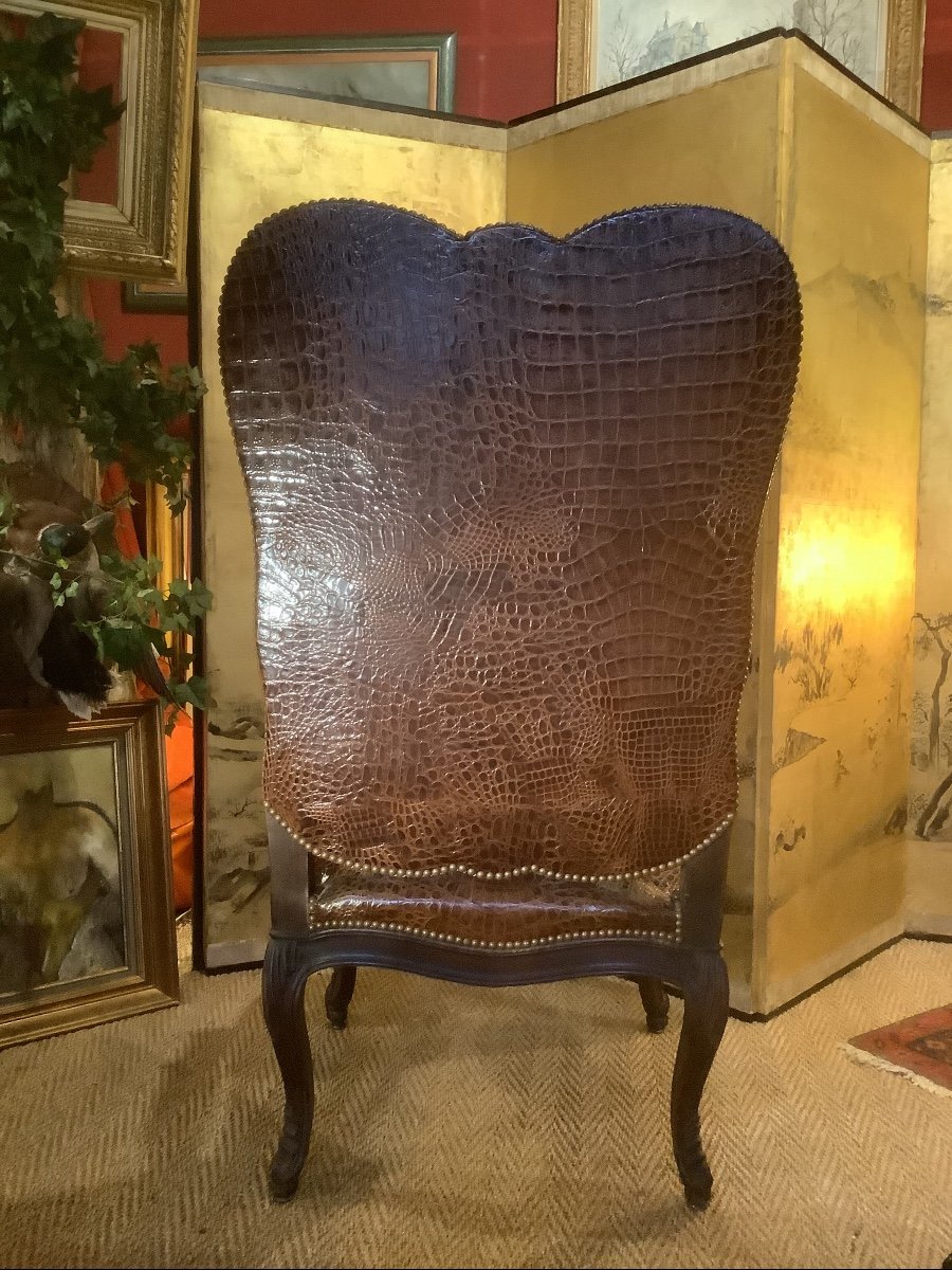 Regency Style Queen Armchair Circa Early XIX Eme-photo-4