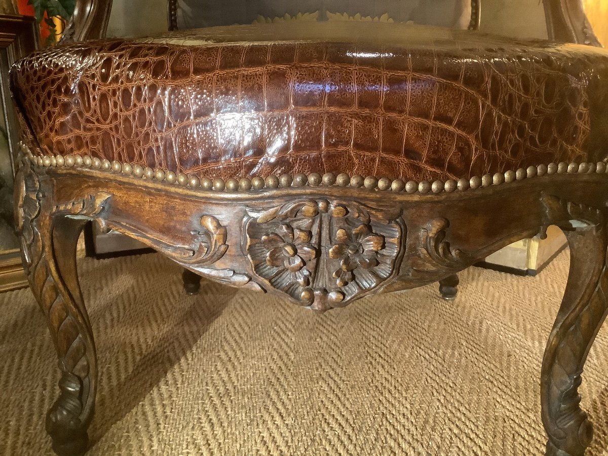Regency Style Queen Armchair Circa Early XIX Eme-photo-7