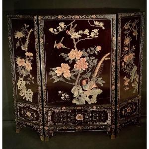 Double Sided Indochina Screen From The 1930s