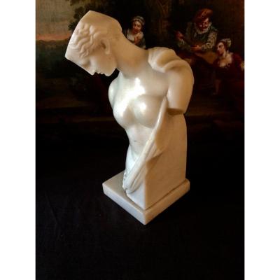 Sculpture Buste De Psyché de Capoue  En Marbre de Carrare milieu XIX ème