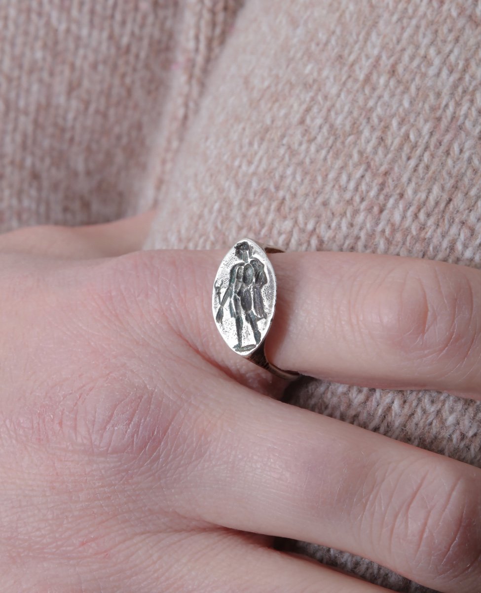 Bague Grecque En Argent, Hermes-photo-1
