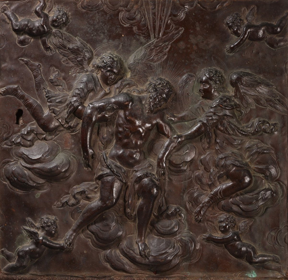 Relief Figurant L’ascension Du Christ-photo-2