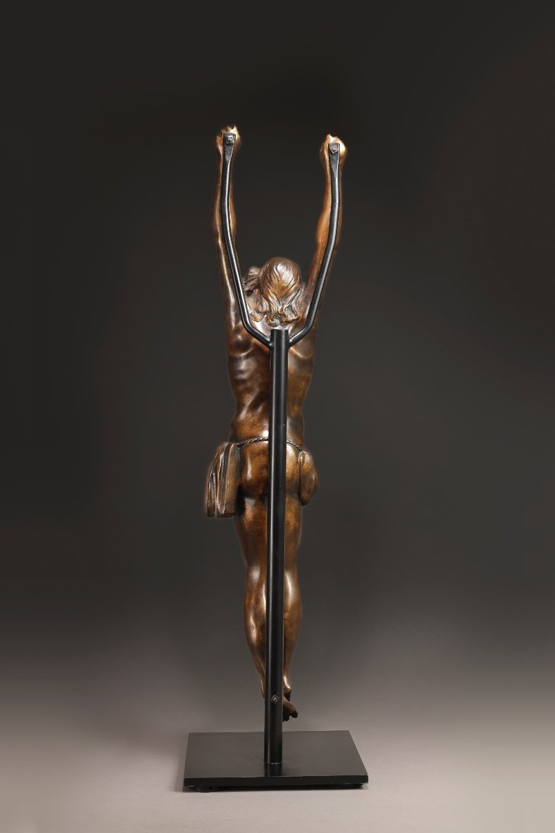  17th Century, Flemish Bronze Christ-photo-4
