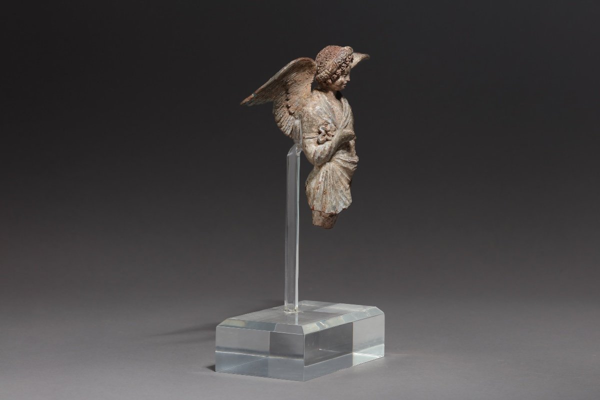 Grèce Antique, Eros En Terre Cuite -photo-3