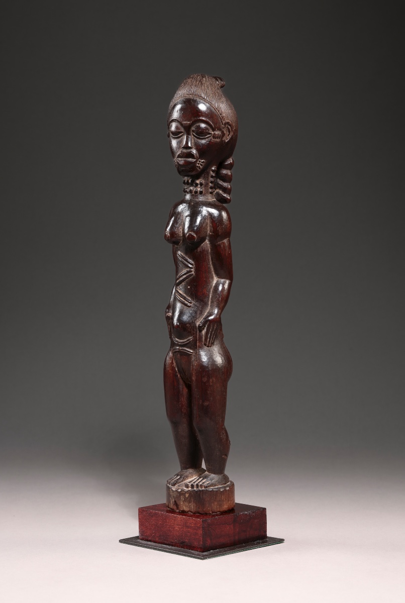 statuette féminine Baoule, Côte d'Ivoire-photo-3