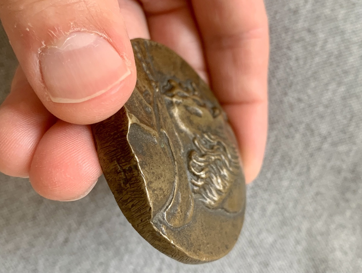 Unpublished Renaissance Medal, Bust Of A Clergyman-photo-4