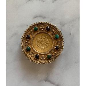 Brooch With Byzantine Gold Coin