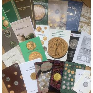 NUMISMATIQUE 22 catalogues de ventes