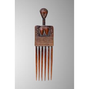 Ivory Coast, Koulango Carved Comb