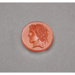 Hellenistic Carnelian Intaglio, Ruler
