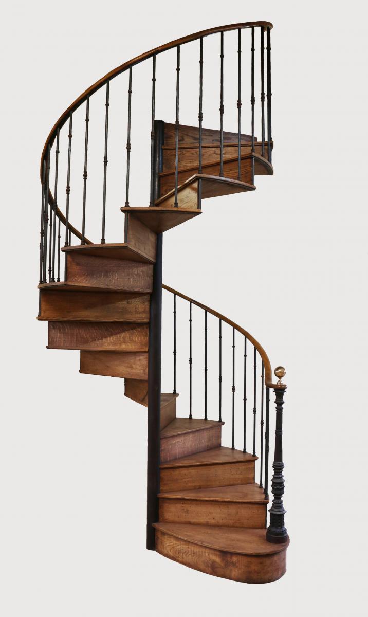 Colimaçon Staircase Iron & Oak Wood