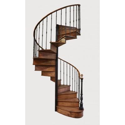 Colimaçon Staircase Iron & Oak Wood