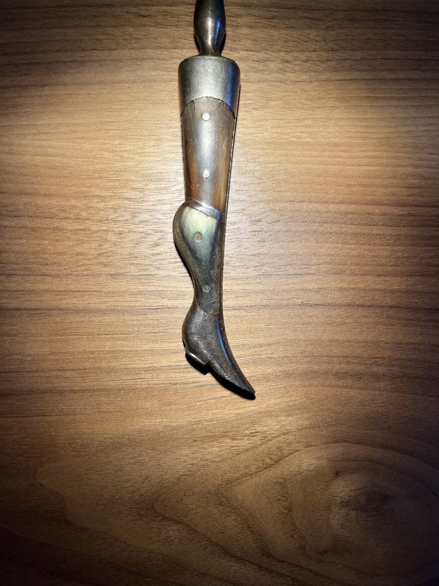  Fork With A Women’s Shoe Handle - 19th Century -photo-4