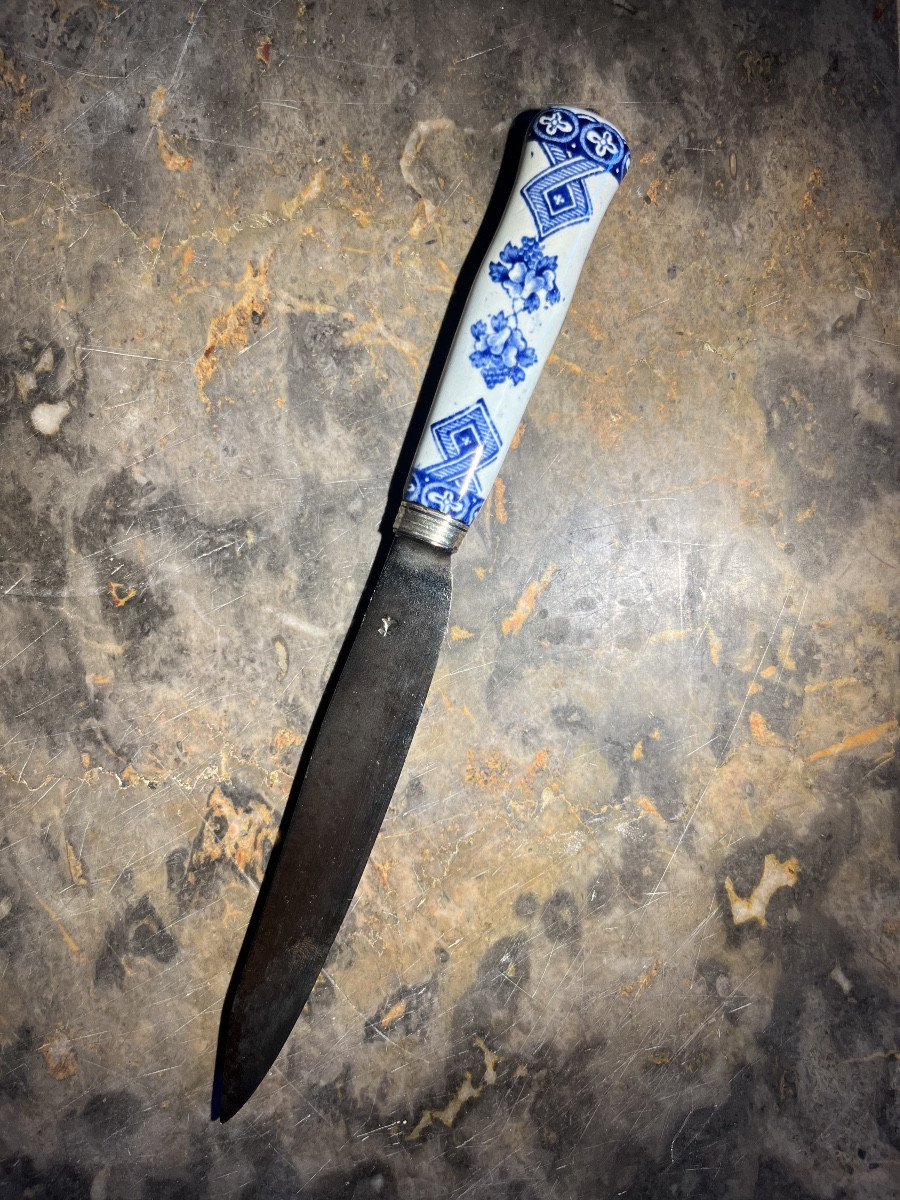 Porcelain Handled Knife - 18th Century
