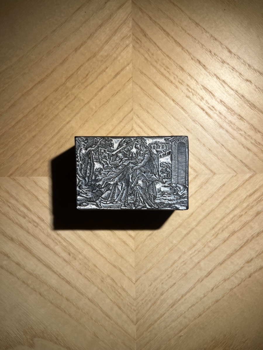 Woodcut With Biblical Scene From The Renaissance Period - 16th Century-photo-2