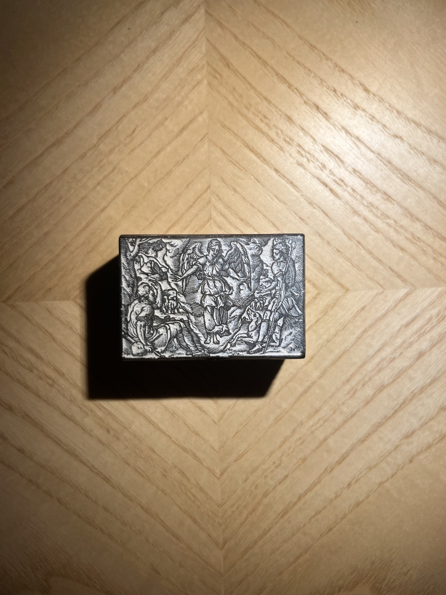 Woodcut With Biblical Scene From The Renaissance Period - 16th Century-photo-2