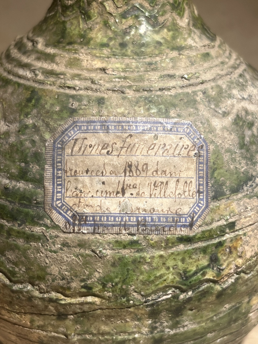 Funerary Urn - Earthenware - Saintonge, 13-14th Century-photo-3