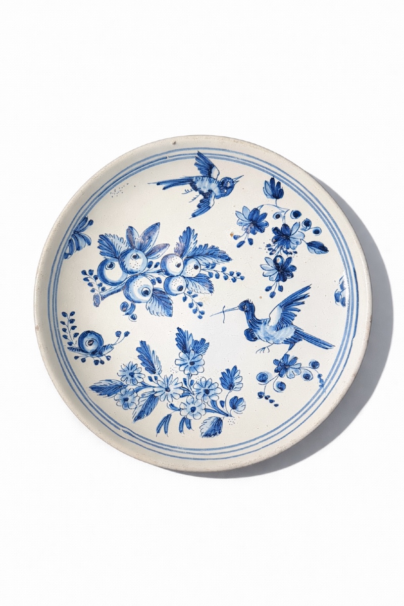 Nevers Earthenware Plate - 17th Century