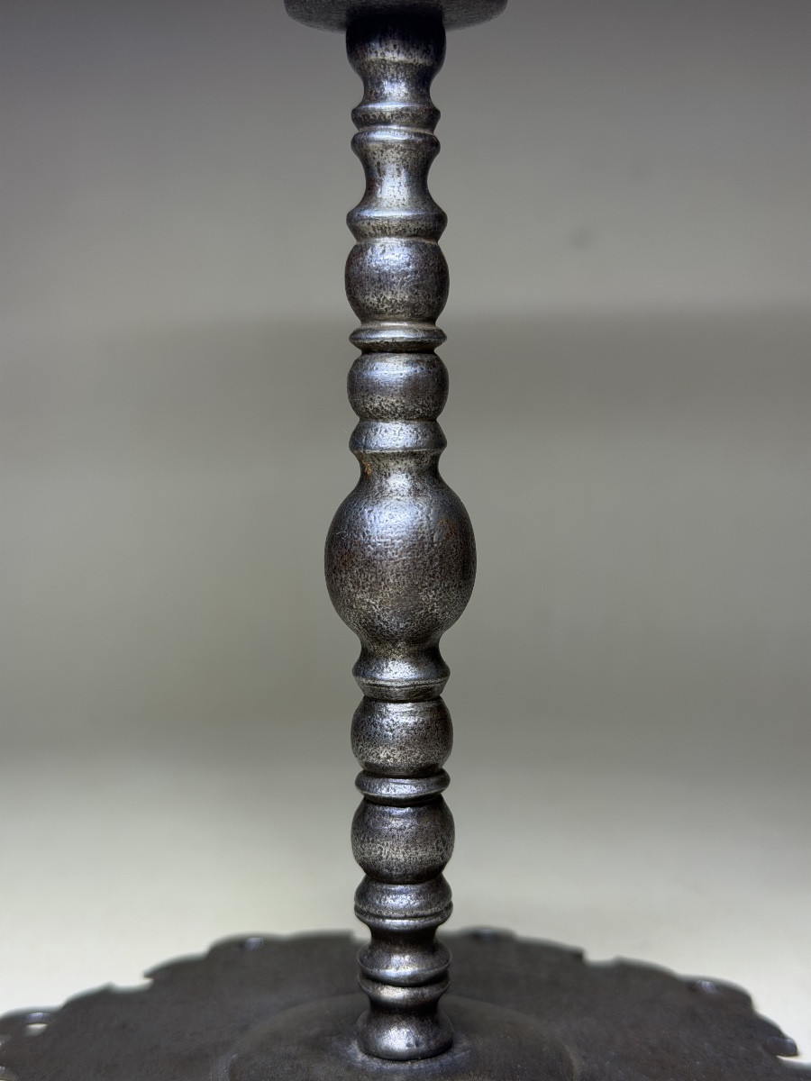 Bougeoir en fer forgé -  XVIIIe siècle 18e-photo-4