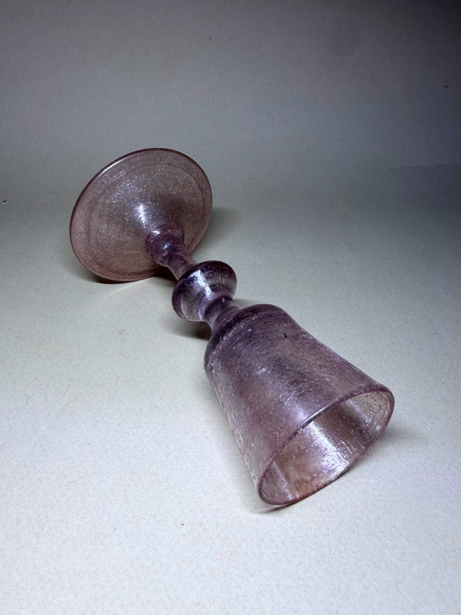 Verre en verre soufflé - Manufacture royale de la Margeride - XVIIIe siècle 18e-photo-2