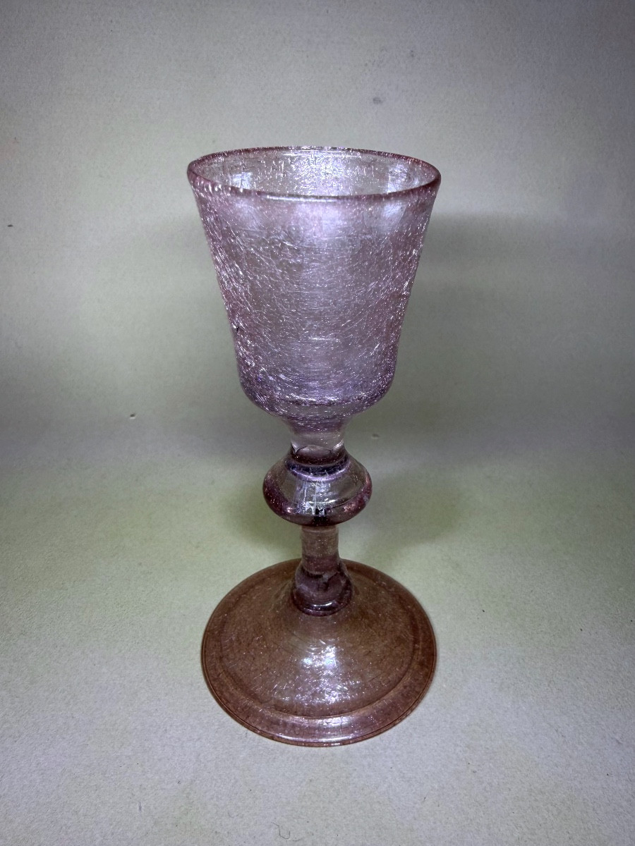 Verre en verre soufflé - Manufacture royale de la Margeride - XVIIIe siècle 18e-photo-3