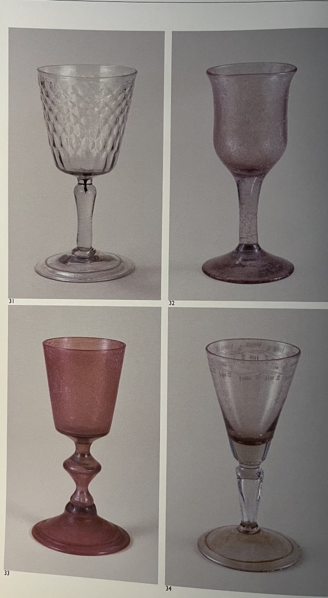 Verre en verre soufflé - Manufacture royale de la Margeride - XVIIIe siècle 18e-photo-4