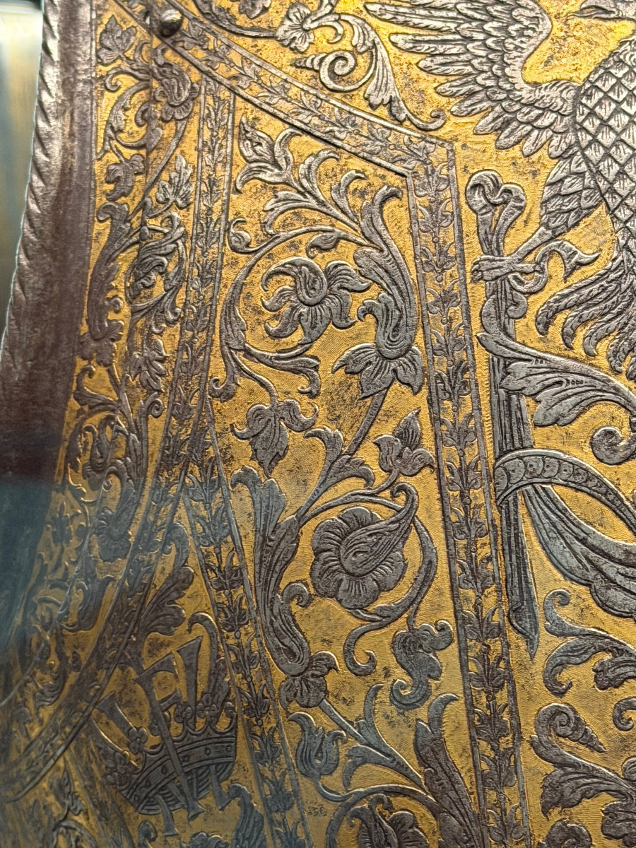 Eléments d'harnachement d'armure de cheval - XVIe siècle 16e-photo-2