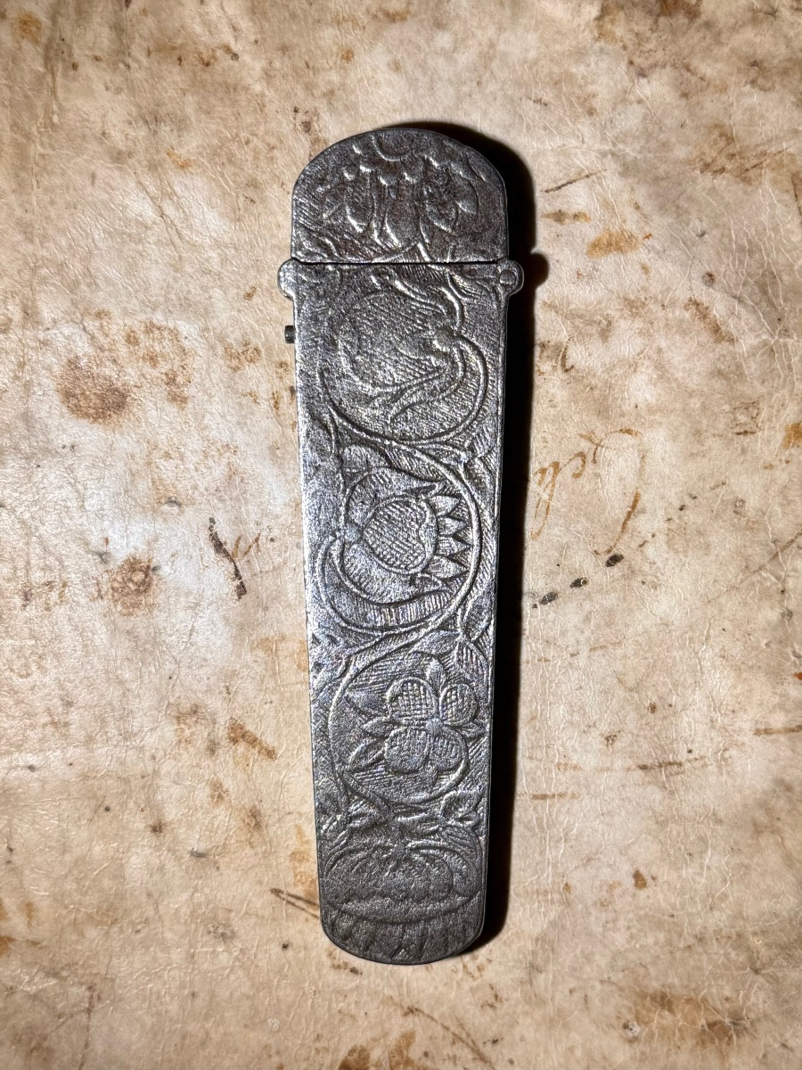 Perfume Flask Case (?) In Wrought Iron - 17th Century-photo-2