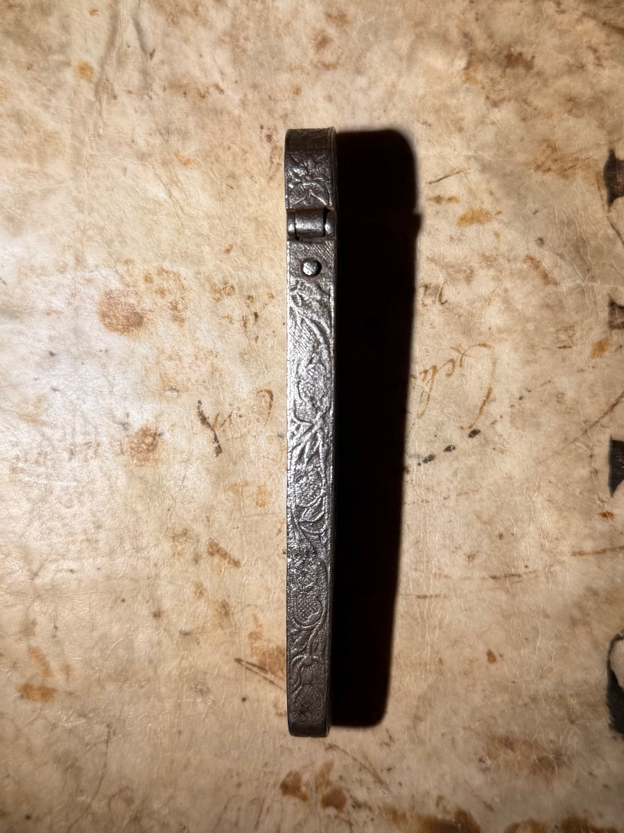 Perfume Flask Case (?) In Wrought Iron - 17th Century-photo-3