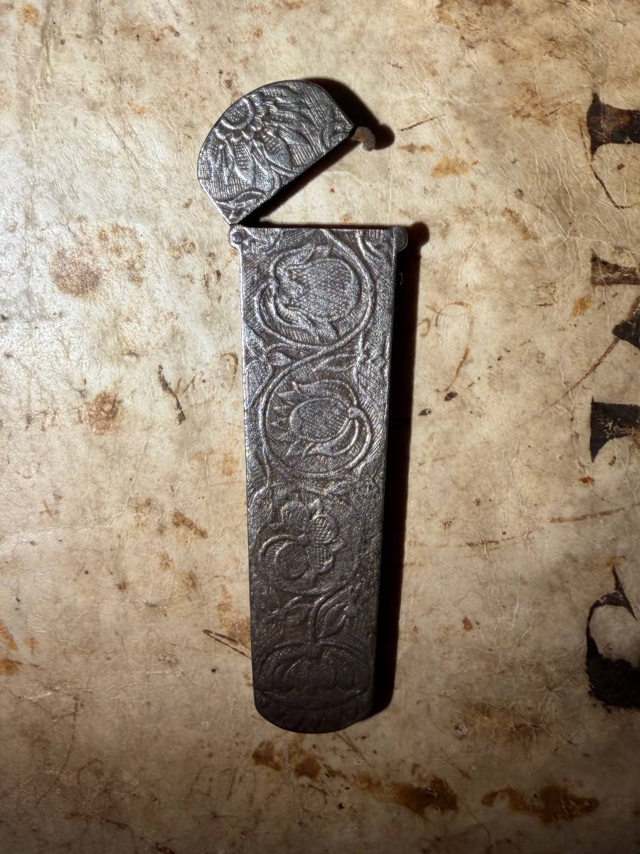 Perfume Flask Case (?) In Wrought Iron - 17th Century-photo-1